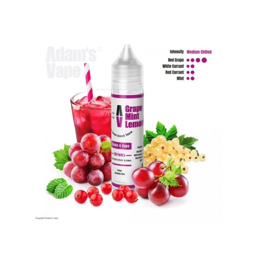 Adam's Vape Grape Mint Lemonade 12ml longfill