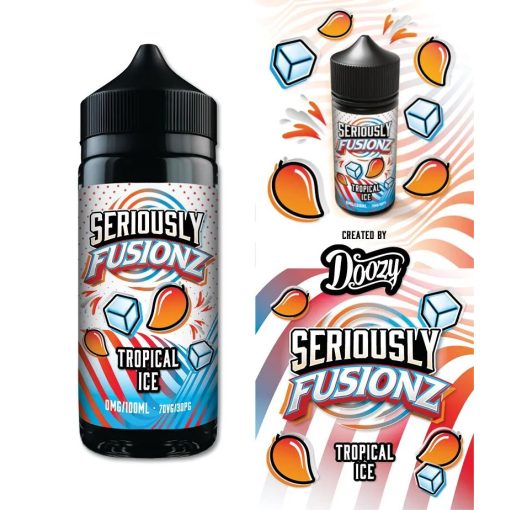 Doozy Vape Co Seriously Fusionz Tropical Ice 100ml shortfill