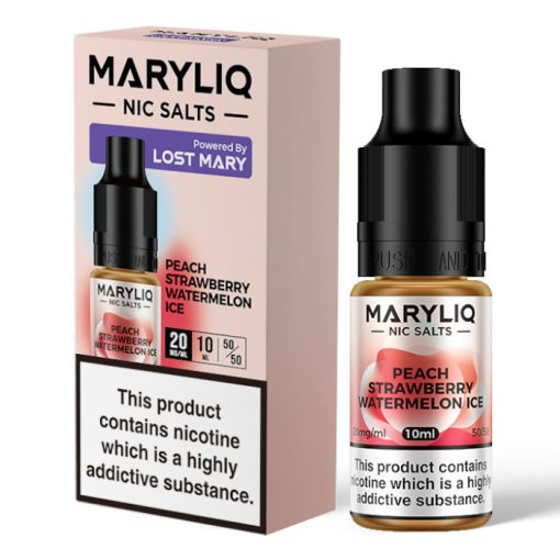 Maryliq Peach Strawberry Watermelon Ice 10ml 20mg/ml nicsalt