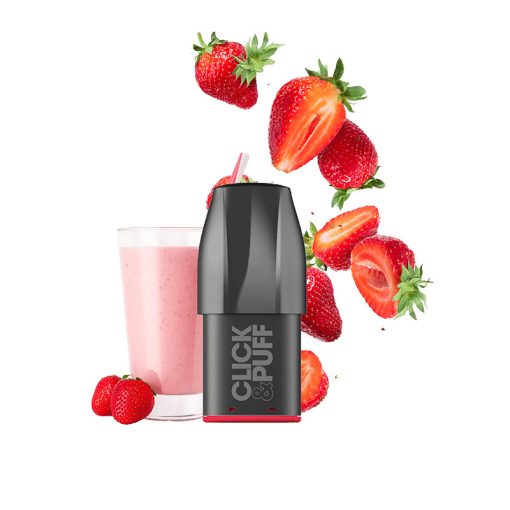 X-Bar Click & Puff Milkshake Strawberry 10mg/ml előretöltött podfej