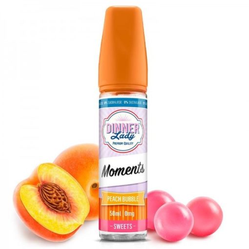 Dinner Lady Peach Bubble 50ml shortfill