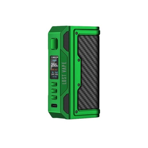 Lost Vape Thelema Quest 200W Mod Emerald Green Carbon Fiber