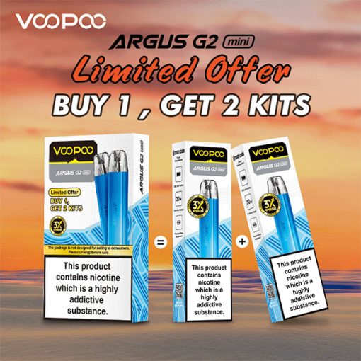 VooPoo Argus G2 Mini Pod Aurora Blue 2pcs