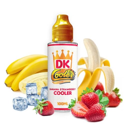 Donut King Cooler Banana Strawberry 100ml shortfill