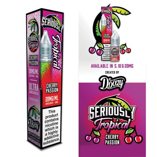 Doozy Vape Co Seriously Tropical Cherry Passion 10ml 20mg/ml nikotinsó