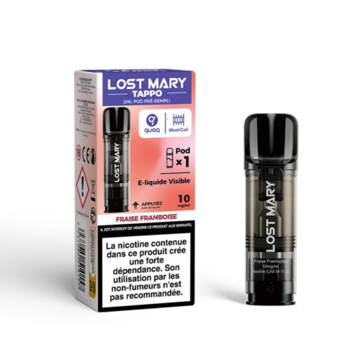 Lost Mary Tappo Strawberry Raspberry prefilled pod cartridge 10mg/ml