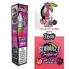   Doozy Vape Co Seriously Tropical White Peach Raspberry 10ml 20mg/ml nikotinsó