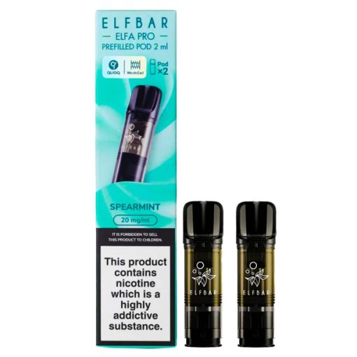 ELFA Pro Spearmint 10mg/ml prefilled pod cartridge 2pcs