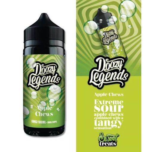 Doozy Vape Co Legends Apple Chews 100ml shortfill