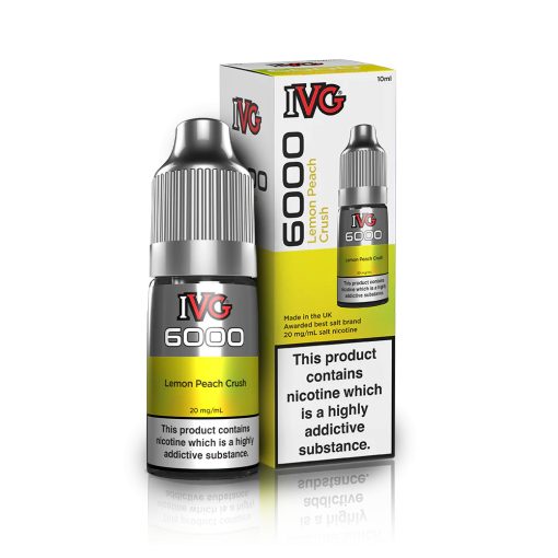 IVG 6000 Lemon Peach Crush 10ml 10mg/ml nikotinsó