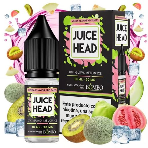 Juice Head X Bombo Kiwi Guava Melon 10ml 20mg/ml nicsalt