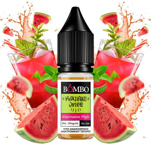 Bombo Wailani Juice Watermelon Mojito 10ml 10mg/ml nicsalt