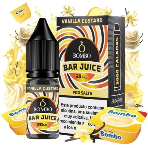 Bombo Bar Juice Vanilla Custard 10ml 20mg/ml nikotinsó