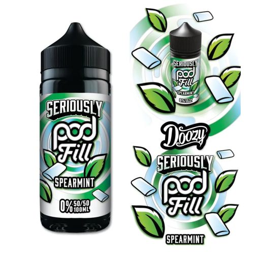 Doozy Vape Co Seriously Pod Fill Spearmint 100ml shortfill