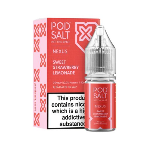 Pod Salt Nexus Sweet Strawberry Lemonade 10ml 20mg/ml nicsalt