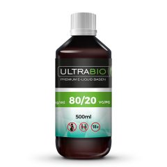   [Kifutott] Ultrabio 20PG/80VG 500ml nikotinmentes alapfolyadék