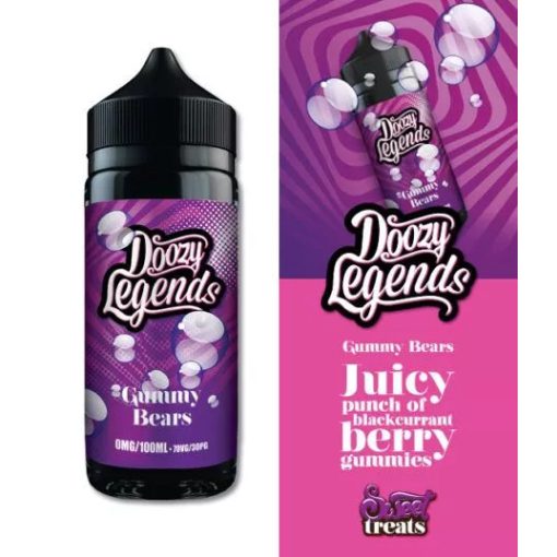 Doozy Vape Co Legends Gummy Bears 100ml shortfill