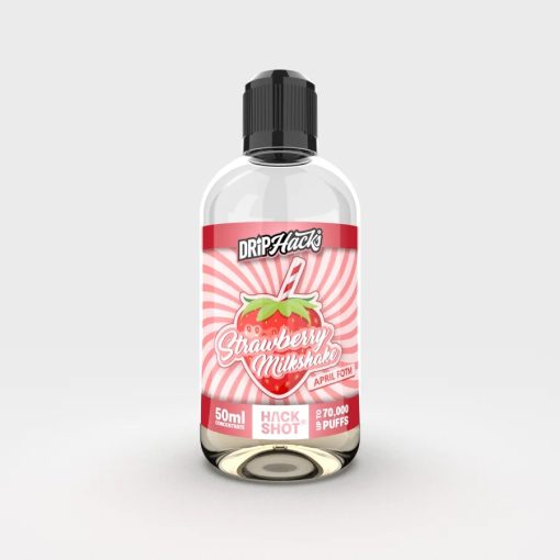 [Discontinued] Drip Hacks Strawberry Milkshake 50ml longfill