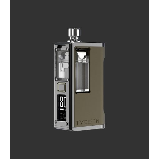 BD Vape X Hirano Design Tycoon Boro 80W Box Mod Olive Drab Gunmetal