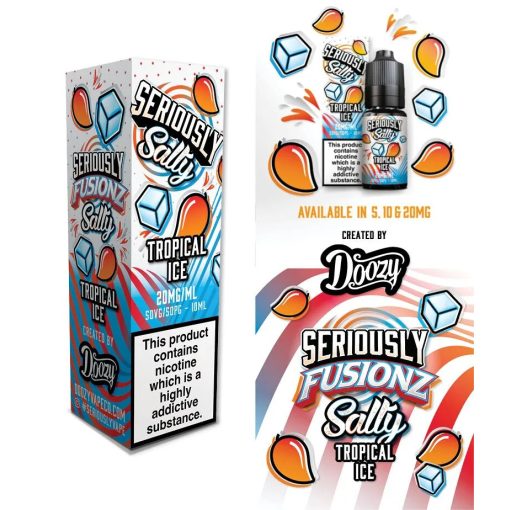 Doozy Vape Co Seriously Fusionz Tropical Ice 10ml 10mg/ml nikotinsó