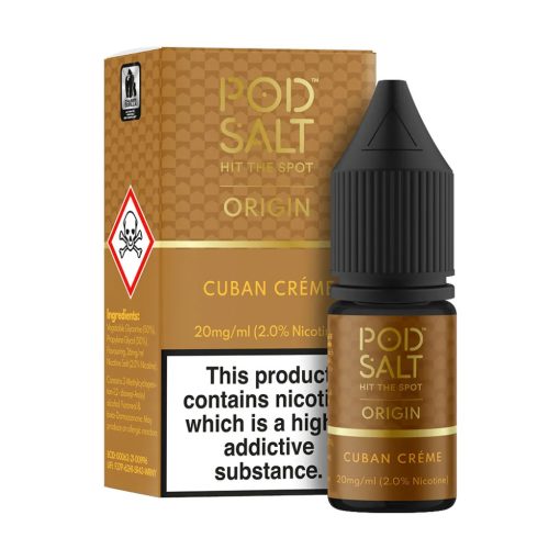 Pod Salt Origin Cuban Creme 10ml 20mg/ml nicsalt