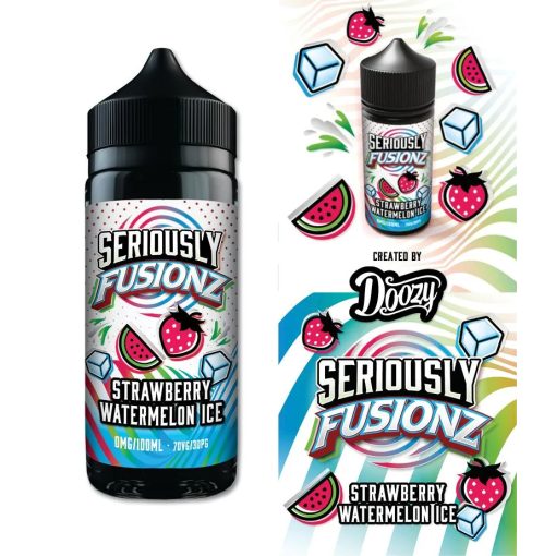 Doozy Vape Co Seriously Fusionz Strawberry Watermelon Ice 100ml shortfill