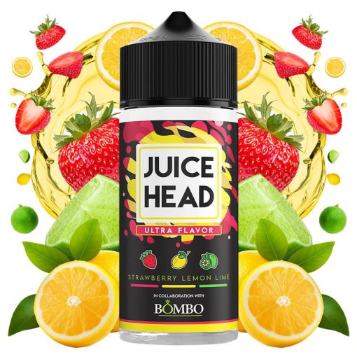 Juice Head x Bombo Strawberry Lemon Lime 100ml shortfill