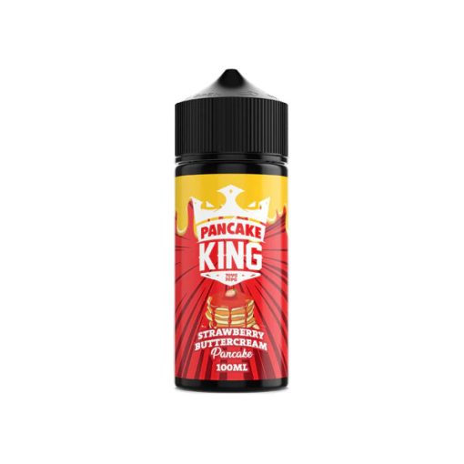 King E-Liquids Pancake King Strawberry Buttercream Pancake 100ml shortfill