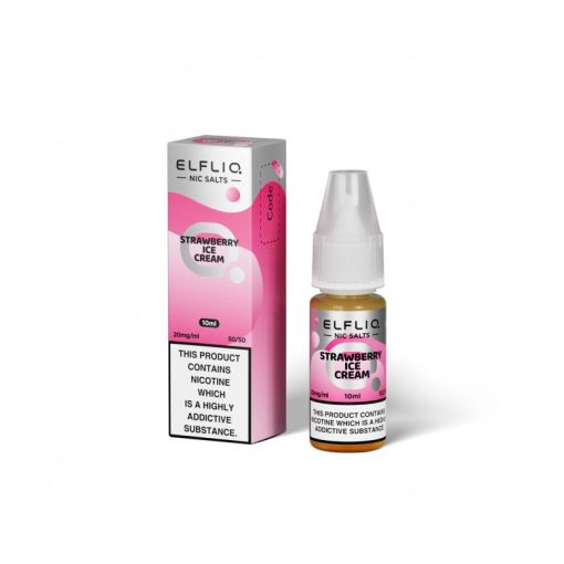 Elfliq Strawberry Snoow (Strawberry Ice Cream) 10ml 20mg/ml nikotinsó