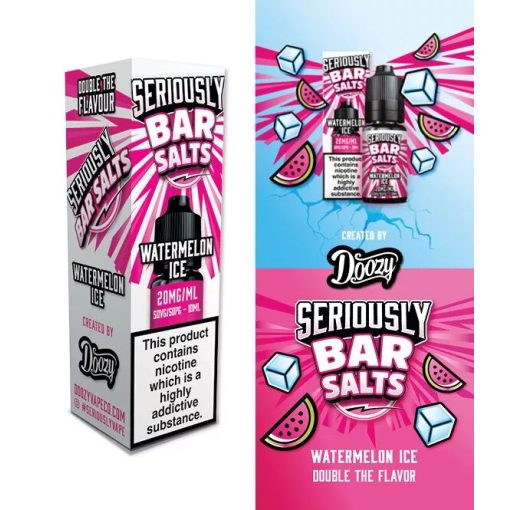 Doozy Vape Co Seriously Bar Salts Watermelon Ice 10ml 10mg/ml nikotinsó