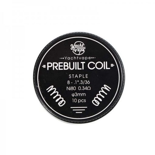 Yachtvape Prebuilt Coil Staple Ni80 0,34ohm (10db) C6