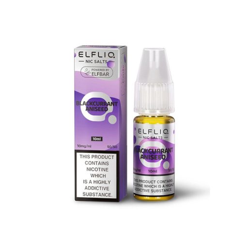 Elfliq Blackcurrant Aniseed 10ml 10mg/ml nikotinsó