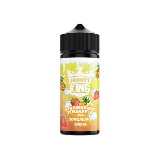 King E-Liquids Frooty King Strawberry Pineapple Ice 100ml shortfill