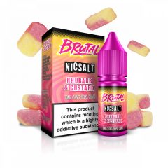 Just Juice Brutal Rhubarb & Custard 10ml 11mg/ml nicsalt