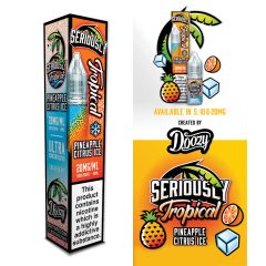   Doozy Vape Co Seriously Tropical Pineapple Citrus Ice 10ml 10mg/ml nikotinsó