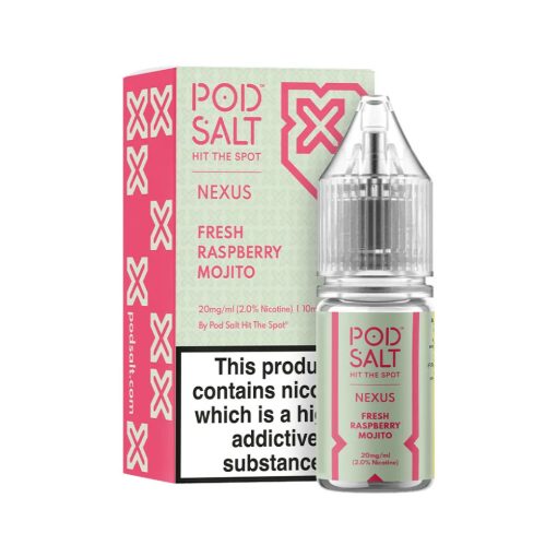 Pod Salt Nexus Fresh Raspberry Mojito 10ml 20mg/ml nicsalt