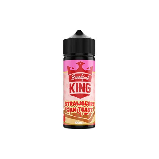 King E-Liquids Breakfast King Strawberry Jam Toast 100ml shortfill