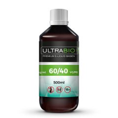 Ultrabio 40PG/60VG 500ml nicotinefree base