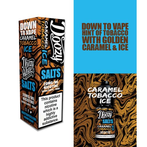 Doozy Vape Co Salts Caramel Tobacco Ice 10ml 20mg/ml nikotinsó