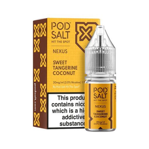 Pod Salt Nexus Sweet Tangerine Coconut 10ml 10mg/ml nicsalt