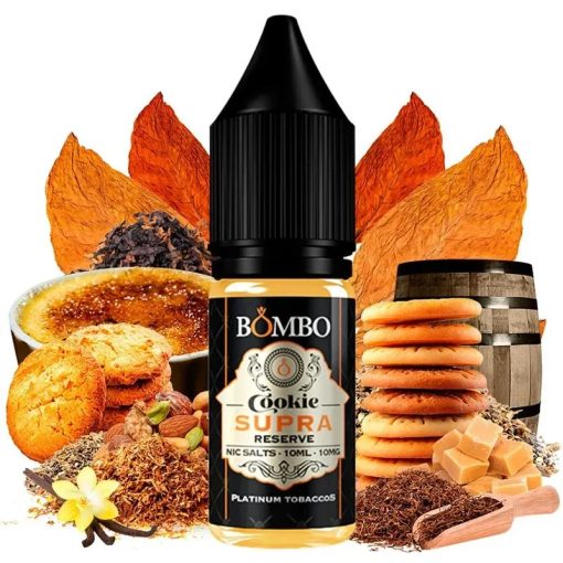 Bombo Platinum Tobaccos Cookie Supra Reserve 10ml 10mg/ml nicsalt