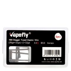 Vapefly N80 Stagger Fused Clapton Wire 0,3ohm (6db)