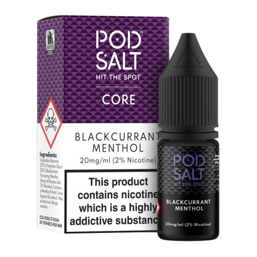 Pod Salt Core Blackcurrant Menthol 10ml 20mg/ml nicsalt