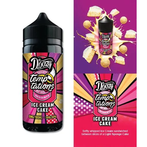 Doozy Vape Co Temptations Ice Cream Cake 100ml shortfill