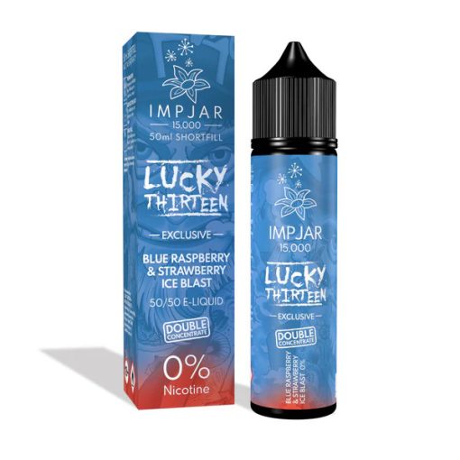 Imp Jar X Lucky 13 Blue Raspberry & Strawberry Ice Blast 50ml shortfill