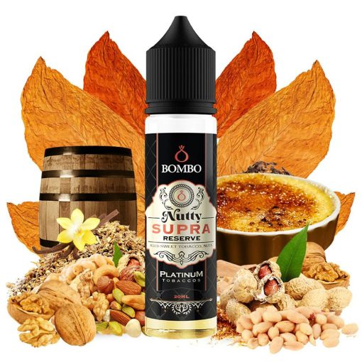 [Discontinued] Bombo Platinum Tobaccos Nutty Supra Reserve 20ml longfill