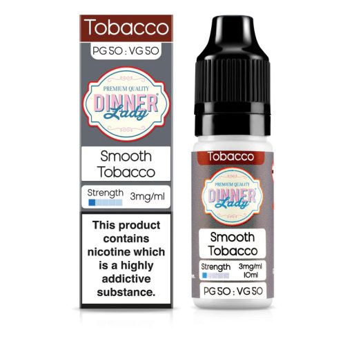 Dinner Lady Smooth Tobacco 10ml 3mg/ml eliquid