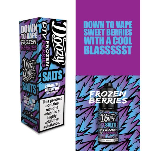 Doozy Vape Co Salts Frozen Berries 10ml 20mg/ml nikotinsó