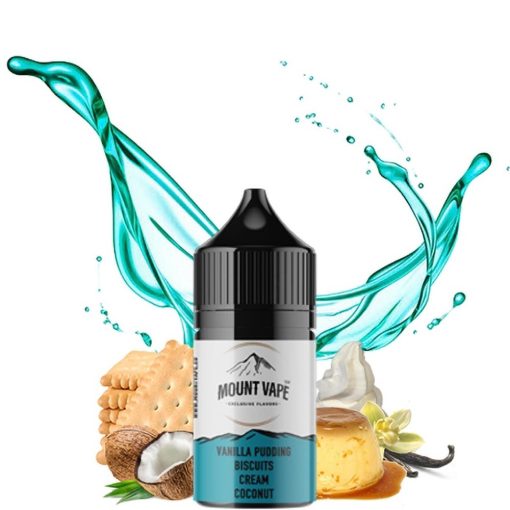 Mount Vape Vanilla Pudding Biscuits Cream Coconut 10ml longfill