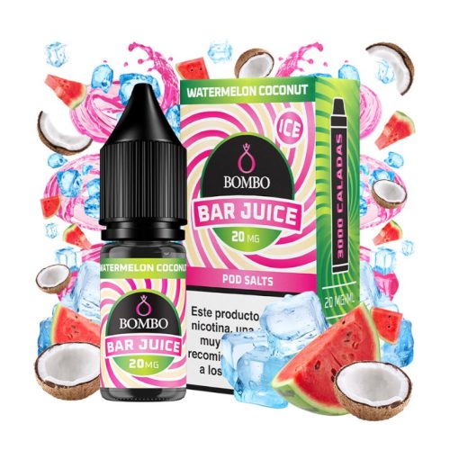 Bombo Bar Juice Watermelon Coconut 10ml 20mg/ml nicsalt